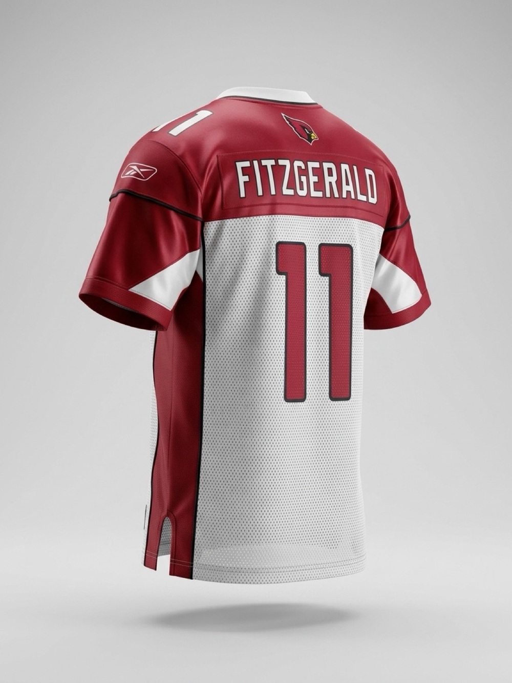 Reebok Arizona Cardinals Fitzgerald #11 Red & White Jersey